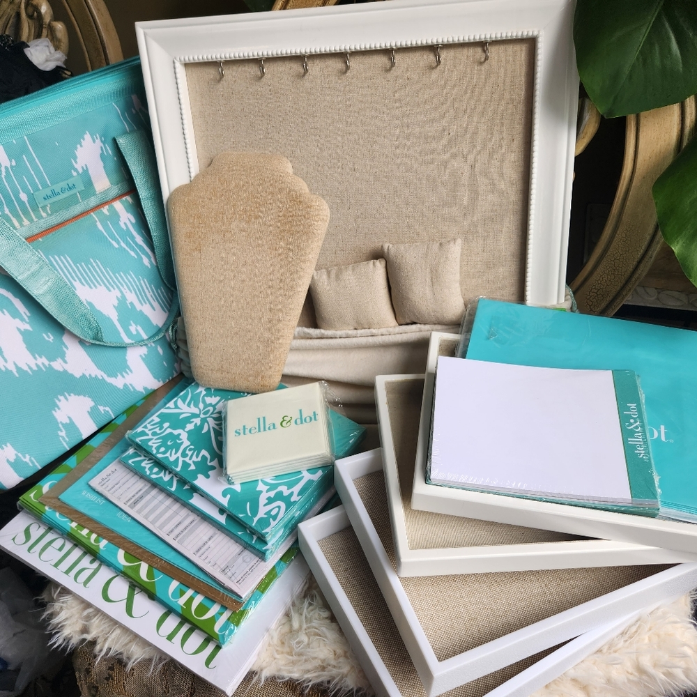 Stella & Dot stylist Ikat tote and supplies bundle